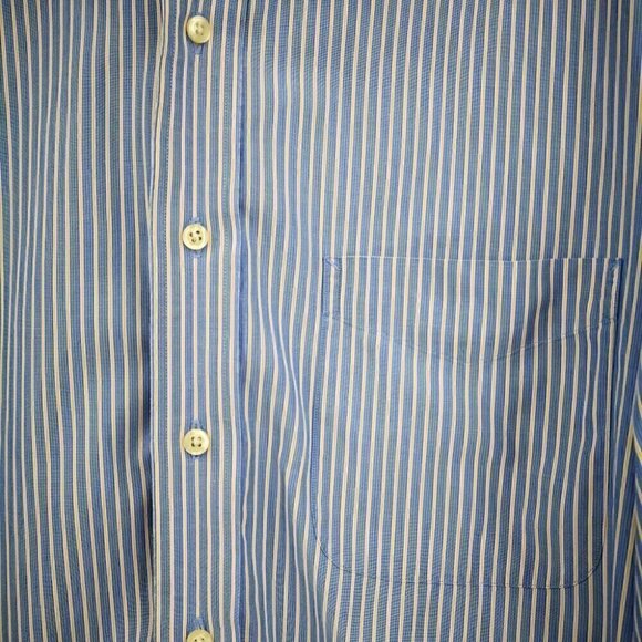 Tommy Hilfiger Men's 15 1/2 (32-33) Polo Vintage Causal Button Down Stripe Shirt - Picture 9 of 9
